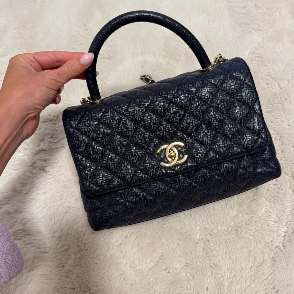 Chanel Caviar Top handle flap bag